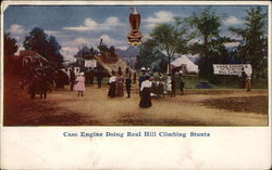 Case Engine Doing Real Hill Climbing Stunts Postcard