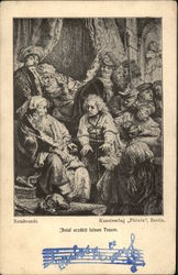 Joseph Telling His Dream by Rembrandt Postcard