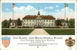 John Hanson - John Morton Memorial Building Exposition Postcard Postcard