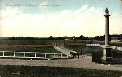 Plains of Abraham, Quebec Military Postcard Postcard