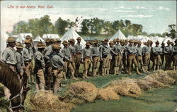 Life In Our Army: Roll Call Postcard Postcard