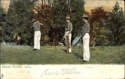 Golfing at West Point Postcard