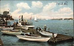 Ferry Landing at Marblehead, Mass Boats, Ships Postcard Postcard