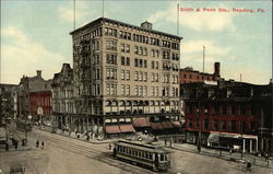 Sixth & Penn Sts. Reading, PA Postcard Postcard