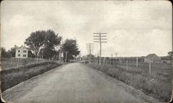 Road in ad for asphalt Postcard