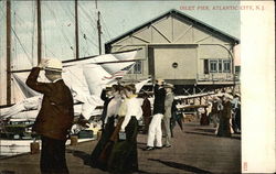 Inlet Pier, Atlantic City, NJ Postcard