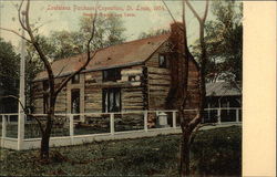 Louisiana Purchase Exposition, St. Louis, 1904, General Grant's Log Cabin Postcard