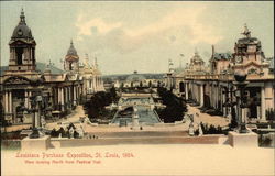 Louisiana Purchase Exposition, St. Louis, 1904, View Looking North from Festival Hall Postcard