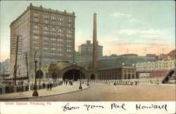 Union Station, Pittsburg, PA Railroad (Scenic) Postcard Postcard