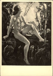 Nude "Najade an der Quelle" by Ernest Liebermann HDK Women Postcard Postcard