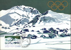 1979 Winter Olympics Maximum Cards Postcard Postcard