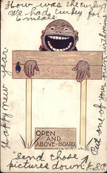 Open and Above-Board Black Americana Postcard Postcard