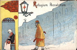 Refugium Peccatorum - Refuge of Sinners Art Postcard Postcard