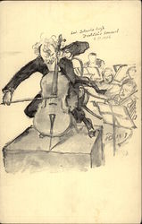 Ladislav Zalenka - Cellist Music Postcard Postcard