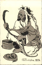 Snake Charmer Postcard