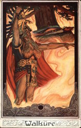 Wotan in a scene from Robert Wagner's opera Poster Style Postcard Postcard