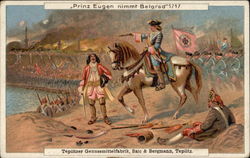 Prince Eugem nimmt Belgrade" 1717 Trade Card