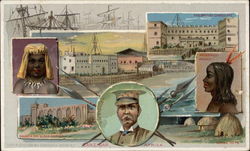 Various Scenes and Faces of Zanzibar, Africa Trade Card