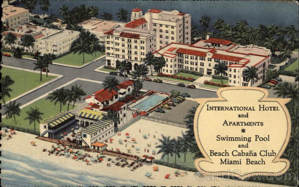 Postcard Pancoast Hotel Miami Beach Florida FL 