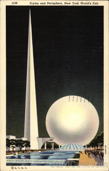 Trylon and Perisphere 1939 NY World's Fair