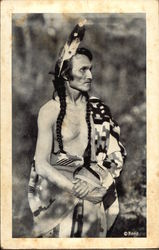 Long John, an Ojibway Indian (often called Chippewa) Postcard