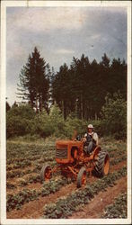 Model "B" tractor Postcard