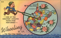 Greetings from Wheeling Postcard