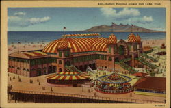 Saltair Pavilian, Great Salt Lake Magna, UT Postcard Postcard