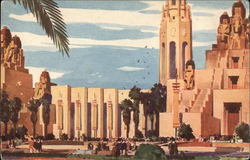 Portals of the Pacific and Giant Elephant Towers 1939 San Francisco Exposition Postcard Postcard