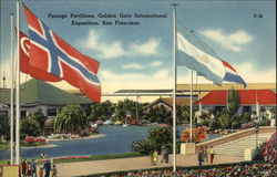 Foreign Pavilions, Golden Gate Intermational Exposition, San Francisco 1939 San Francisco Exposition Postcard Postcard