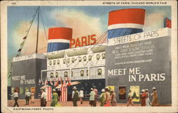 Streets of Paris, Chicago World's Fair Postcard