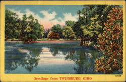 View of River Twinsburg, OH Postcard Postcard