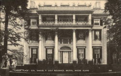 "Linden Place", Col. Samuel P. Colt Residence Postcard