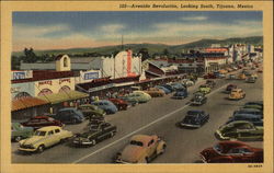 Bird's Eye View of Avenida Revolucion, Looking South Tijuana, Mexico Postcard Postcard