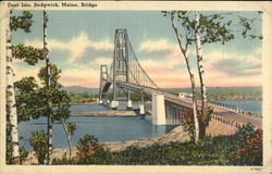 Bridge at Deer Isle Postcard