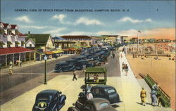 General View of Beach Front from Bandstand Postcard