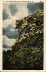 Old Man of the Mountains White Mountains, NH Postcard Postcard