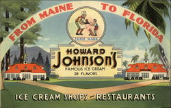 Howard Johnson's Ice Cream Shops and Restaurants Postcard