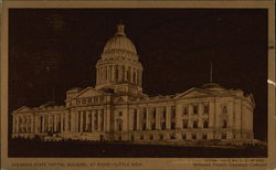 State Capital Building By Night Postcard