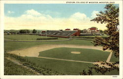 College of Wooster - Stadium Ohio Postcard Postcard