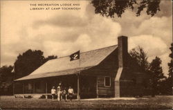 The Recreation Lodge and Libraray at Camp Tockwogh Worton, MD Postcard Postcard