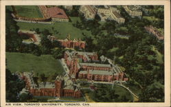 Air View, Toronto University Ontario Canada Postcard Postcard