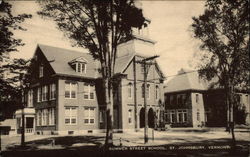 Summer Street School St. Johnsbury, VT Postcard Postcard