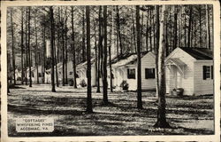 Cottages, Whispering Pines Postcard