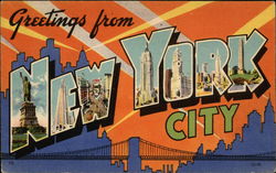 Greetings from New York City Postcard