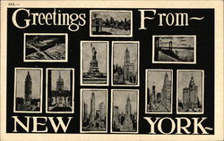 Greetings from New York Postcard Postcard