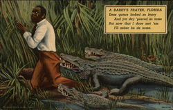 A Darky's Prayer, Florida Postcard