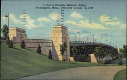 Calvin Coolidge Memorial Bridge Postcard