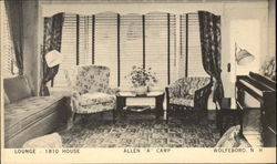 Lounge - 1810 House - Allen "A" Camp Postcard