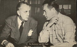 Photograph of Tom Breneman and Bob Hope Postcard